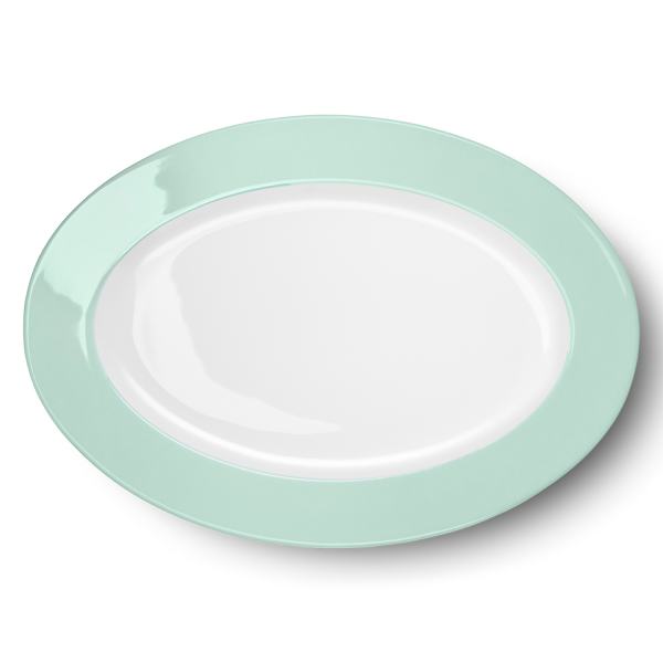 Dibbern Solid Color Mint Platte Oval 36 cm