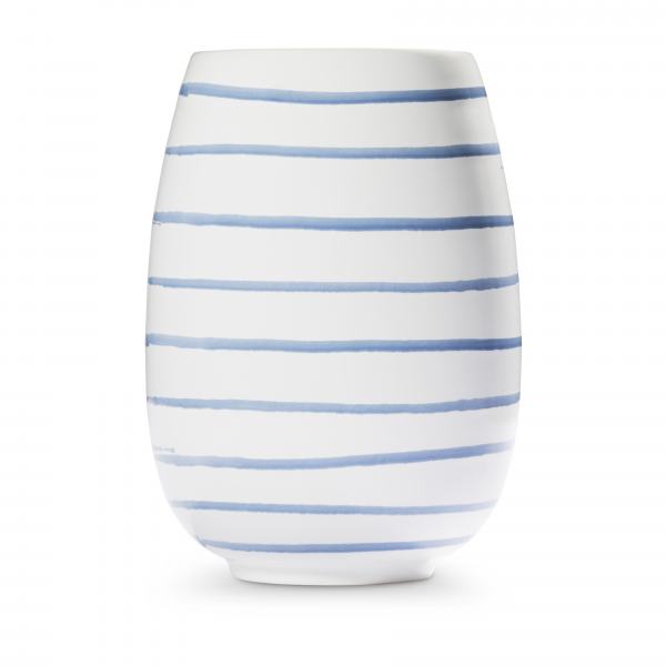 Gmundner Keramik Blaugeflammt Vase H: 15cm