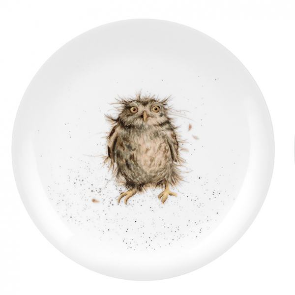 Wrendale Coupe Plate 20cm - Owl