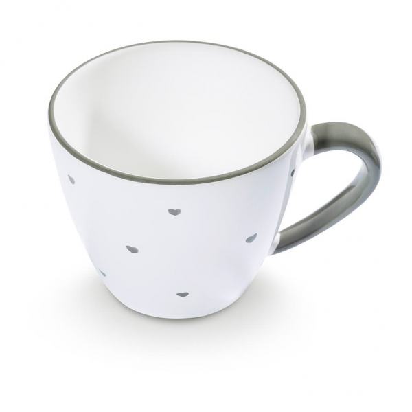 Gmundner Keramik Herzerl Grau Kaffeetasse Gourmet 0,2L