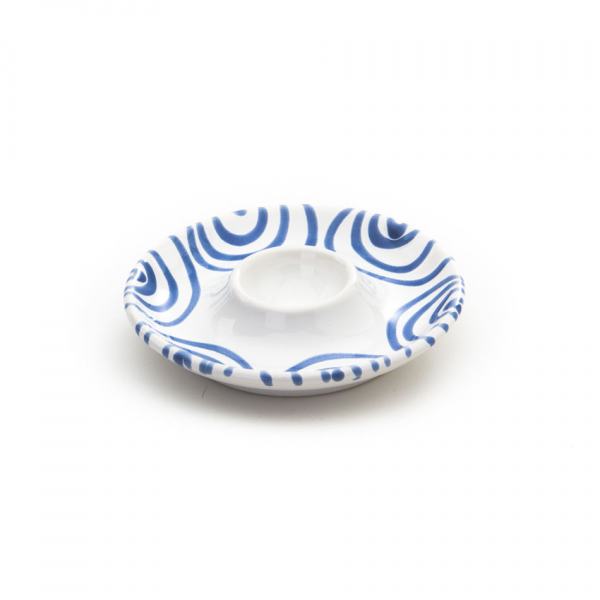 Gmundner Keramik Blaugeflammt Eierbecher glatt Ø 12 cm