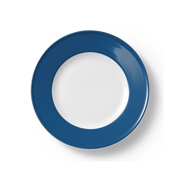Dibbern Solid Color Pazifikblau Teller flach 26 cm Fahne