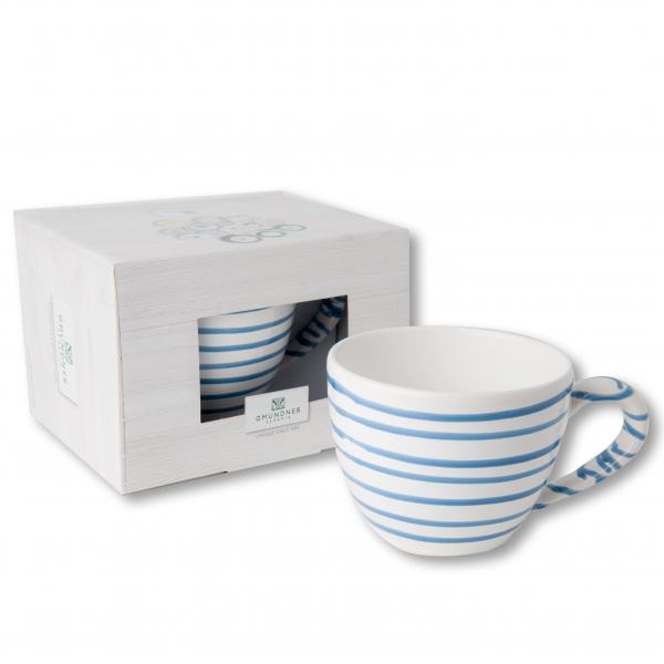 Gmundner Keramik Blaugeflammt Teetasse Maxima 0.4 L im Karton