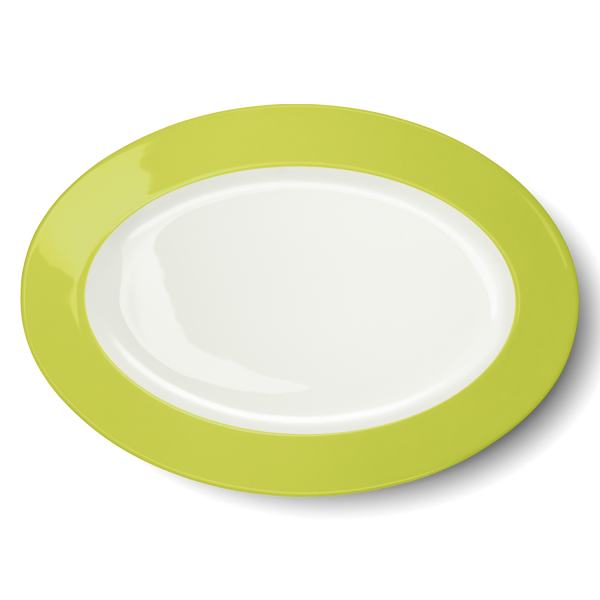 Dibbern Solid Color Limone Platte Oval 36 cm