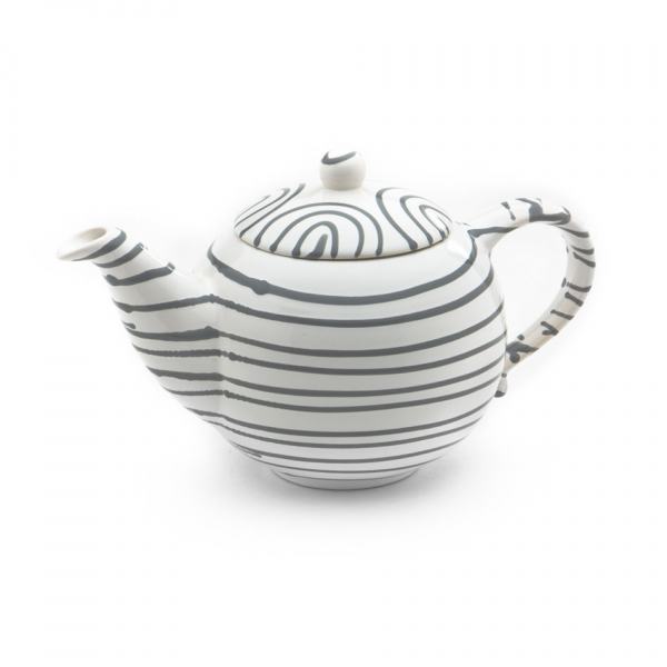 Gmundner Keramik Graugeflammt Teekanne glatt 0.5L