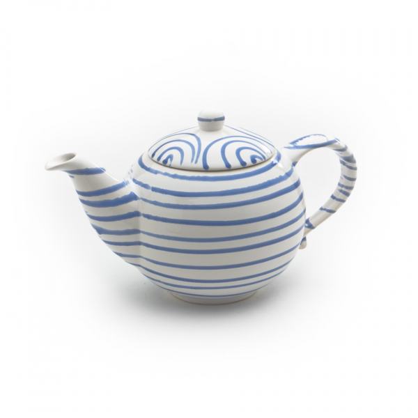 Gmundner Keramik Blaugeflammt Teekanne glatt 1.5L