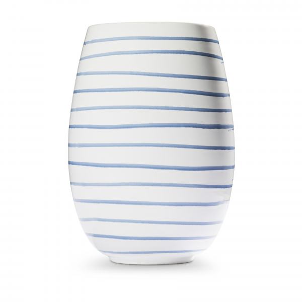 Gmundner Keramik Blaugeflammt Vase H: 21cm