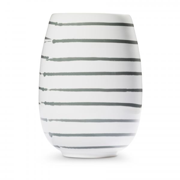 Gmundner Keramik Graugeflammt Vase H: 15cm